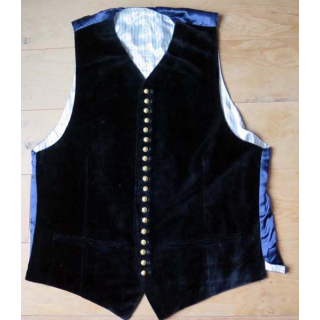 MILITARIA : Gilet d'arme de tenue de sortie d'officier du Génie avec 19 boutons réglementaires