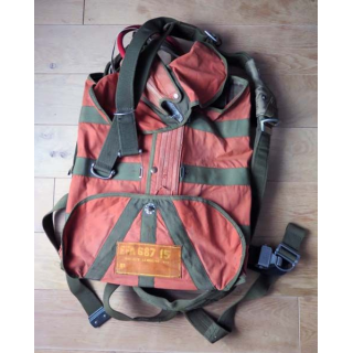 MILITARIA : sac de parachute de chuteur modèle réglementaire français