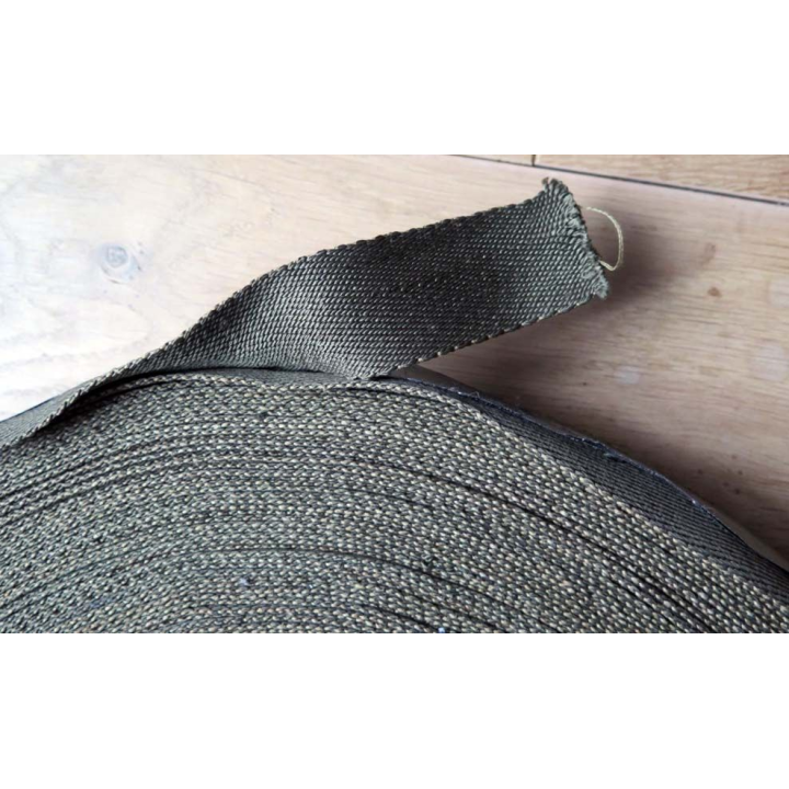 MILITARIA : rouleau de sangle TAP de plus de 80 mètres de long et de largeur 4 cm extrêmement résistant