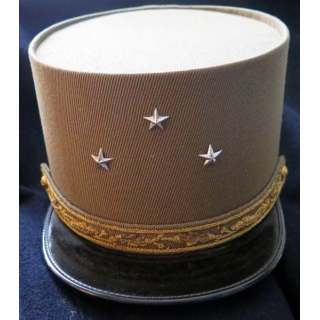 MILITARIA : Képi de Général de division K de fabrication Maître tailleur A. Thuet kaki clair