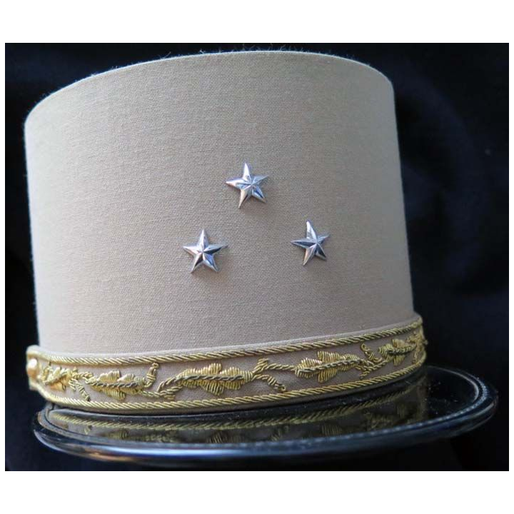MILITARIA : Képi de Général de division K de fabrication Maître tailleur J. Ceccon kaki clair