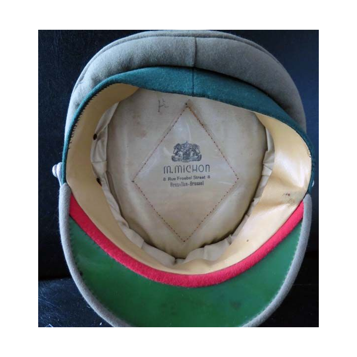 MILITARIA : Casquette d'officier des douanes belges de fabrication Michon à Brussel taille 57  (7 1/2)