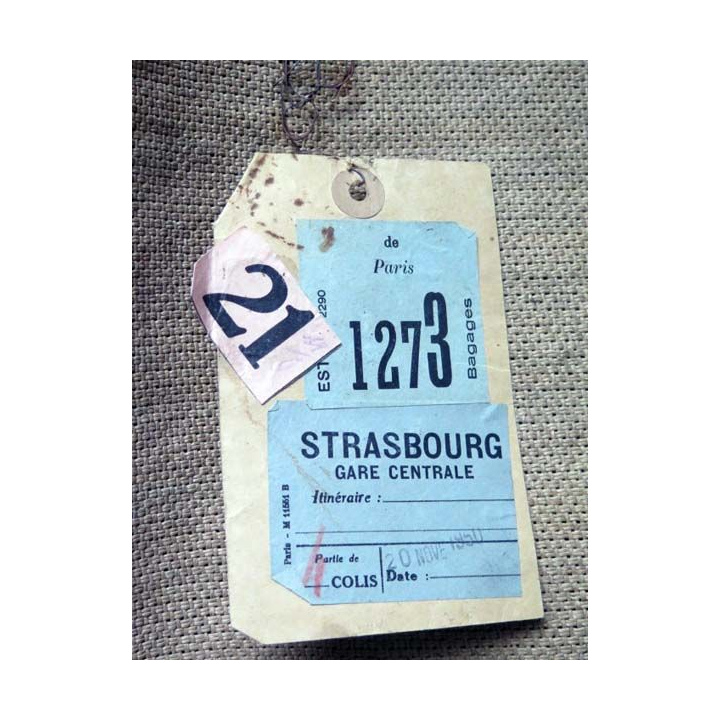 MILITARIA : Sac à vivres allemand de Monsieur Plaquet à Strasbourg de 1,20 m par 0,70 m