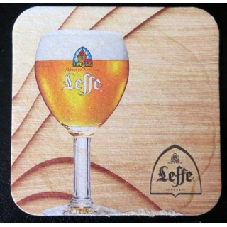 DESSOUS DE VERRE A BIÈRE : Dessous de verre à bière Leffe 9,3 x 9,3 cm