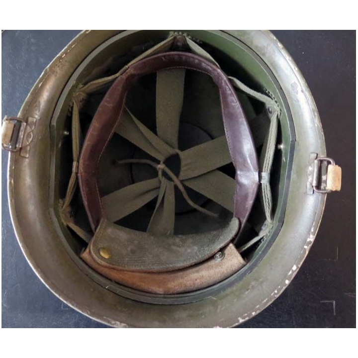 MILITARIA : Casque modèle 51 avec son sous casque de chars