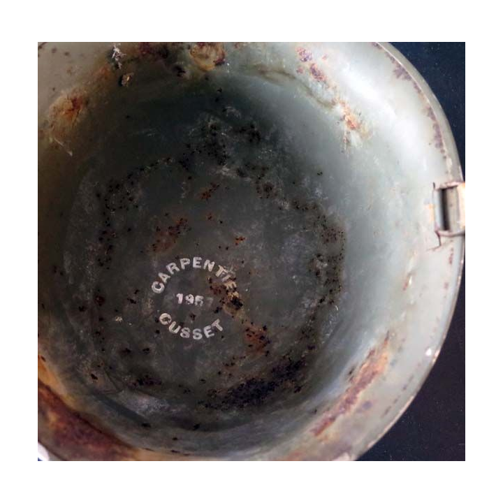 MILITARIA : Casque modèle 51 avec son sous casque de chars 
