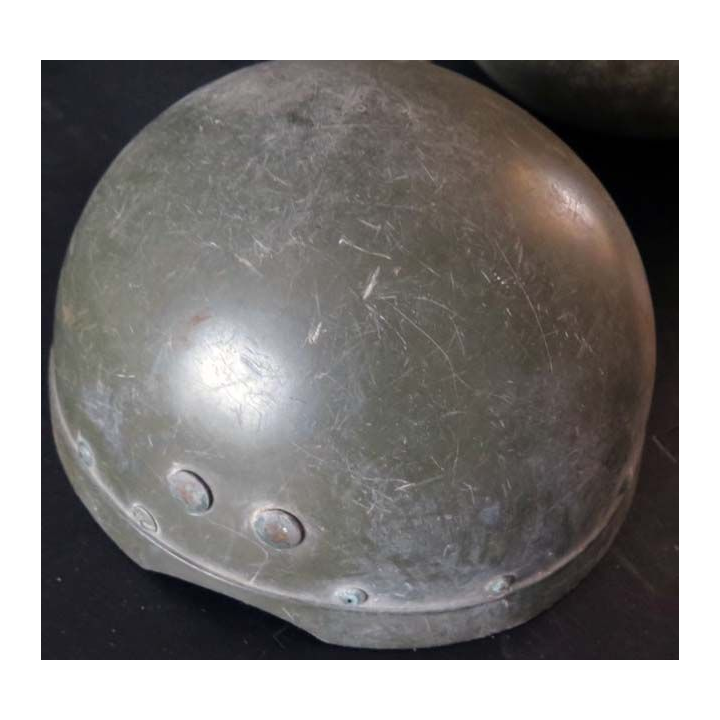 MILITARIA : Casque modèle 51 avec son sous casque de chars 