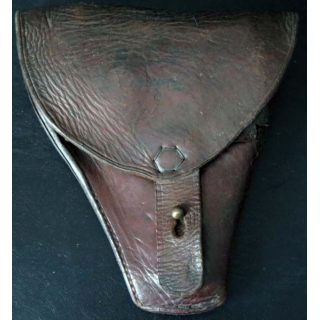 MILITARIA : Etui porte pistolet en cuir 