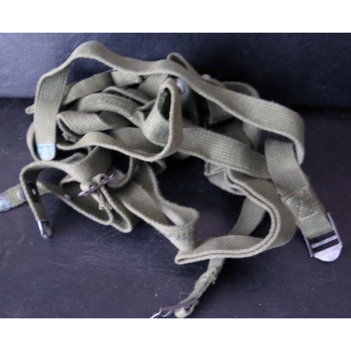MILITARIA : sangle de portage US garrying strap assembly sleeping bag en toile