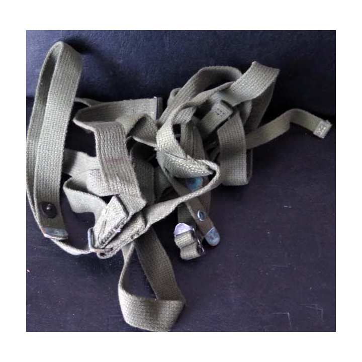 MILITARIA : sangle de portage US garrying strap assembly sleeping bag en toile