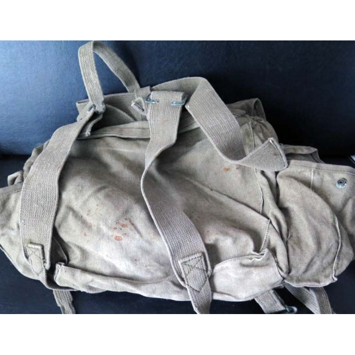 MILITARIA : musette militaire française troupes aéroportées parachutistes modèle 1955