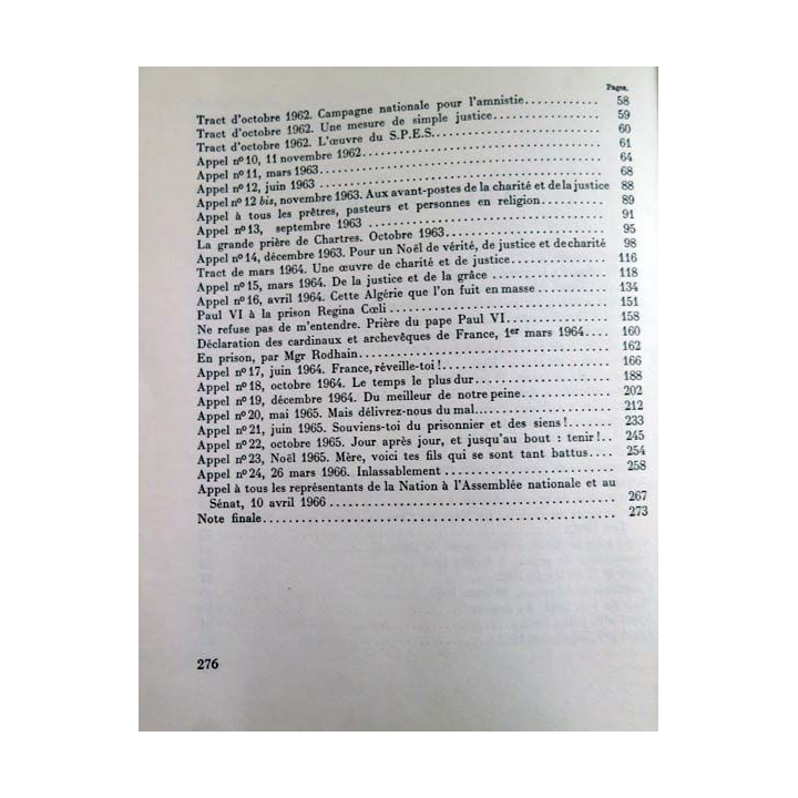 1. Cinq ans de combat I Les appels Documents S.P.E.S. aux éditions du Fuseau