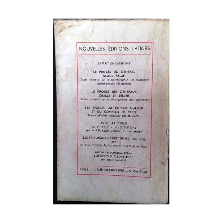 1. Le procès du petit clamart de Yves-Frédéric Jaffré aux nouvelles éditions latines