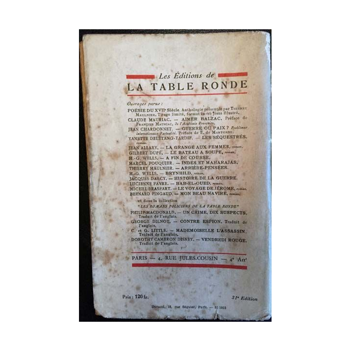 1. Bab-el-Oued de Lucienne Favre aux éditions la table ronde