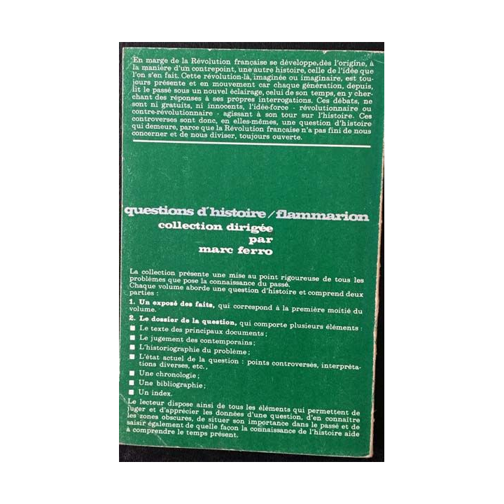 1. La révolution française, mythes et interprétations 1789-1970 de Alice Gérard