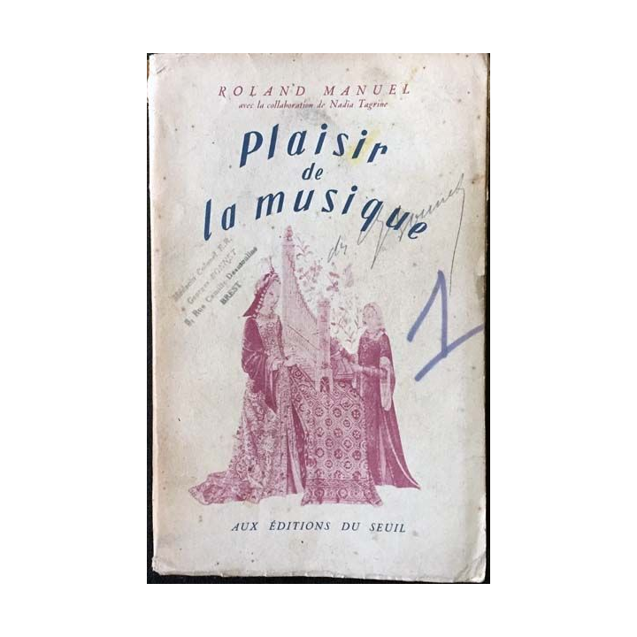 1. Plaisir de la musique Tome 1 de Roland-Manuel aux éditions du seuil