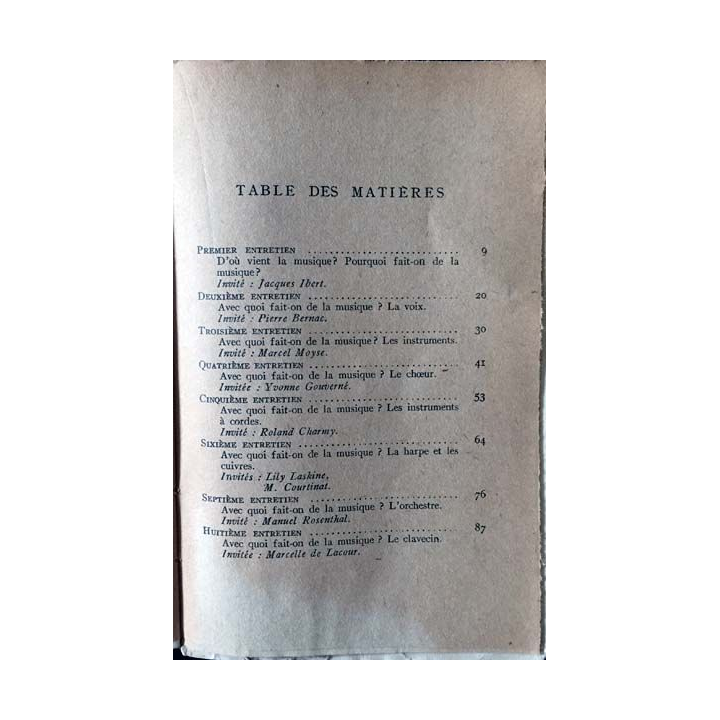1. Plaisir de la musique Tome 1 de Roland-Manuel aux éditions du seuil