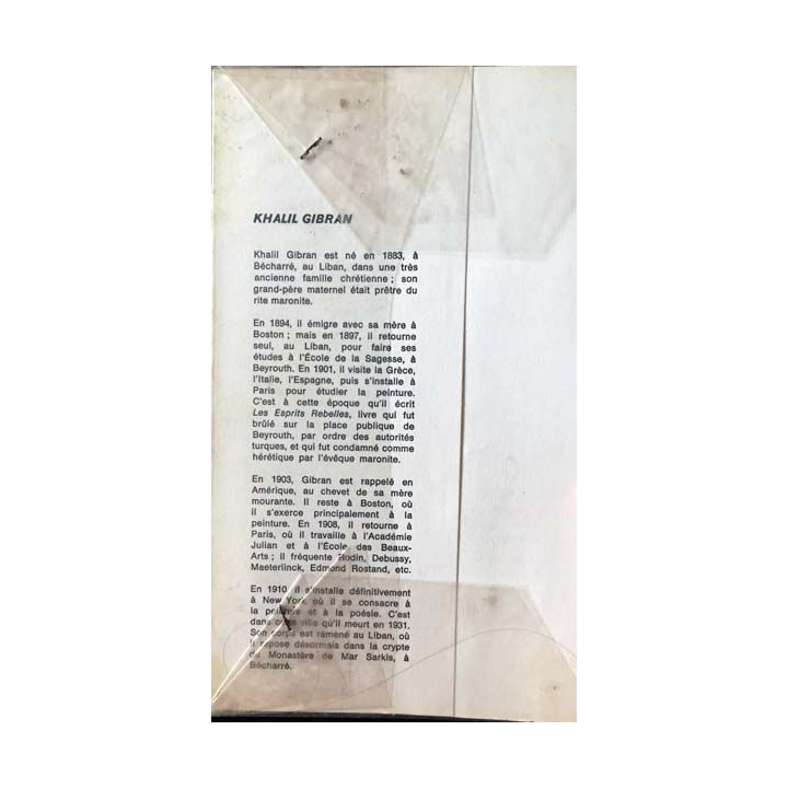 1. Le prophète de Khalil Gibran aux éditions casterman