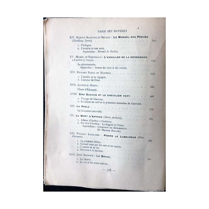1. Manuel de l'Anglais au Moyen Age des origines au XIV siècle 1 Grammaire et texte de Fernand Mossé