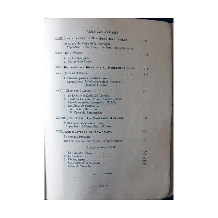 1. Manuel de l'Anglais au Moyen Age des origines au XIV siècle 1 Grammaire et texte de Fernand Mossé
