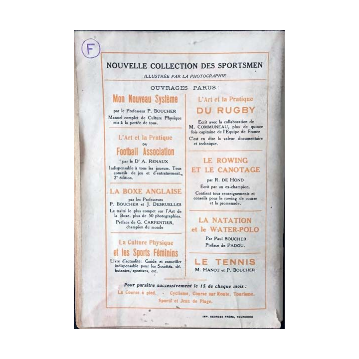 1. La natation sportive et éducative Le Water-polo de Paul Boucher Edition Roger Léveillard