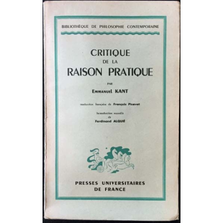 1. Critique de la raison pratique de Emmanuel Kant Edition presses universitaires de France
