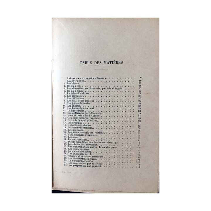 1. Initiation mathématique de C-A Laisant aux éditions hachette