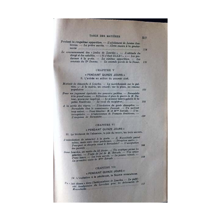 1. Sainte Bernadette la voyante de Lourdes de Mgr Francis Trochu aux éditions Emmanuel Vitte