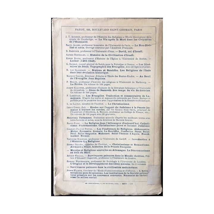 1. Mystique d'Orient et mystique d'Occident de R.Otto aux éditions payot