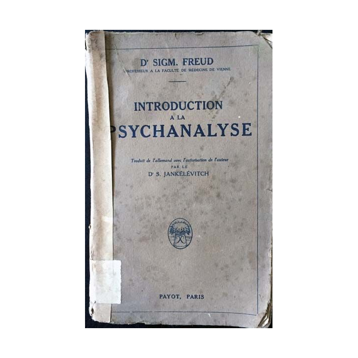1. Introduction a la psychanalyse de Dr Sigm. Freud aux éditions payot