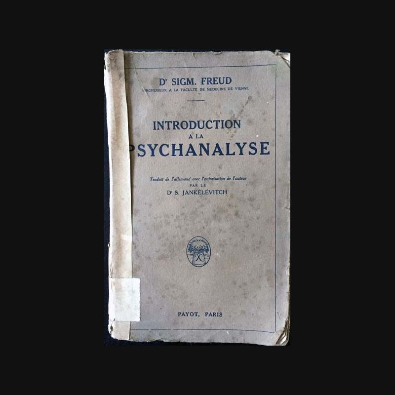 Introduction à la psychanalyse de Dr Sigm. Freud aux éditions Payot