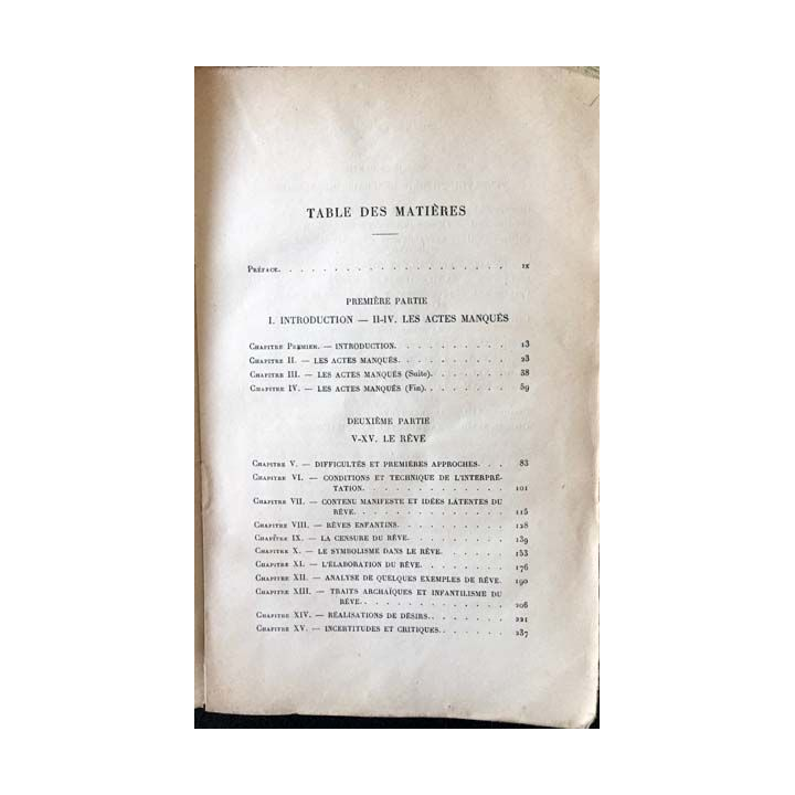 1. Introduction a la psychanalyse de Dr Sigm. Freud aux éditions payot