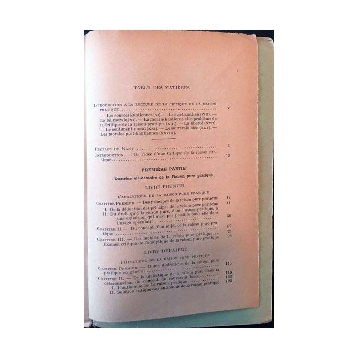 1. Critique de la raison pratique de Emmanuel Kant aux éditions presses universitaires de France