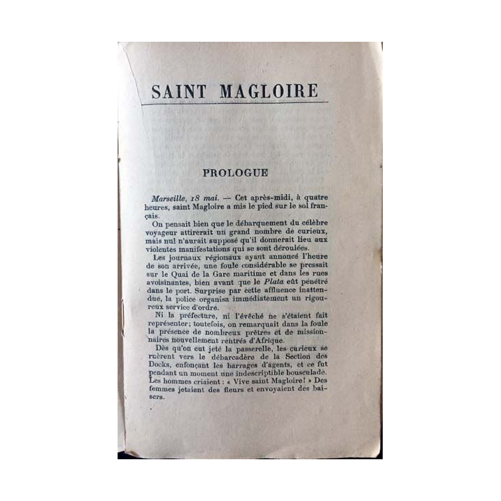 1. Saint Magloire de Roland Dorgeles aux éditions Albin Michel
