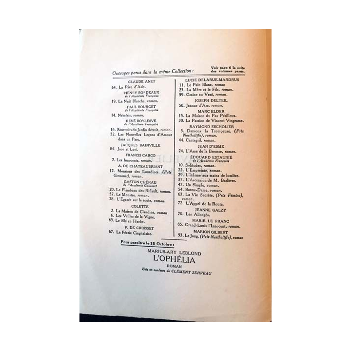 1. Cavelier de la salle de M. Constantin-Weyer aux éditions J. Ferenzi et fils