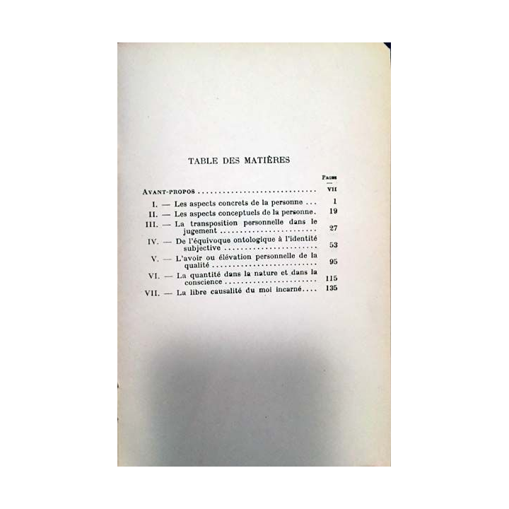1. La personne humaine et la nature de Maurice Nédoncelle aux éditions presses universitaires de France