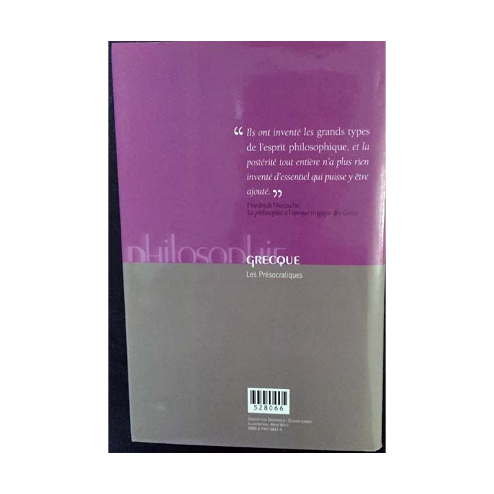 1. Philosophie grecque Les présocratiques aux éditions France-loisirs