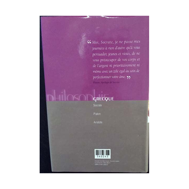 1. Philosophie grecque Socrate Platon Aristote aux éditions France-loisirs