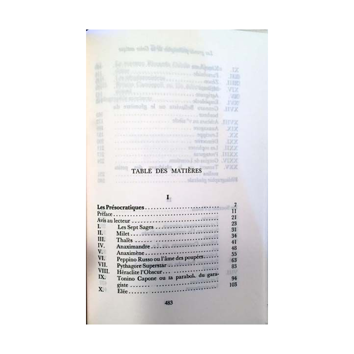 1. Les grands philosophes de la Grèce antique de Luciano De Crescenzo Edition France-loisirs