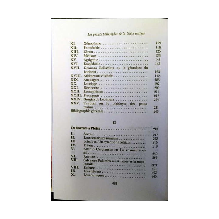 1. Les grands philosophes de la Grèce antique de Luciano De Crescenzo Edition France-loisirs