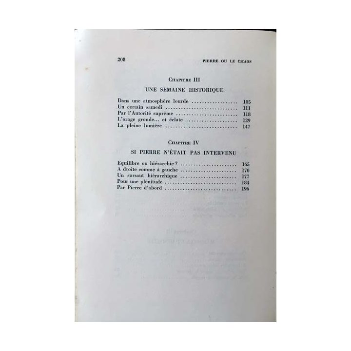 1. Vatican II: Pierre ou la Chaos de Abbé Robert Prévost aux éditions la table ronde 1965