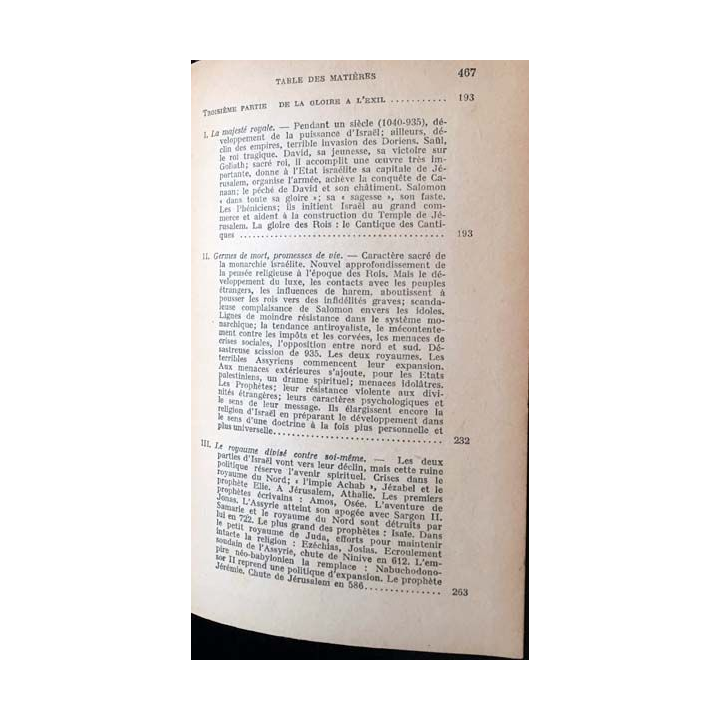 1. Histoire sainte Le peuple de la bible de Daniel Rops aux éditions librairie Arthème Fayard 1943