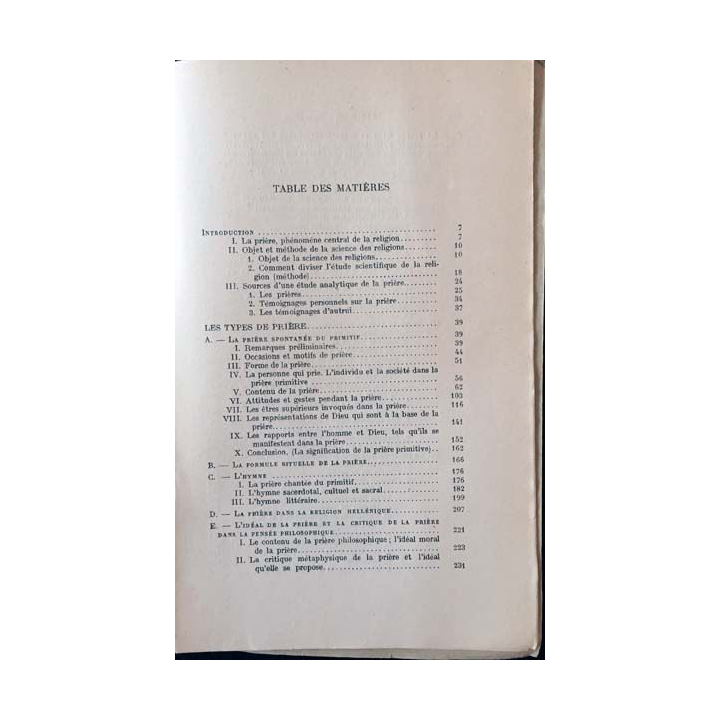 1. La prière de Frédéric Heiler aux éditions payot 1931