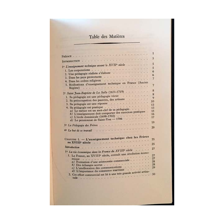 1. L'Enseignement Technique chez les Frères des Écoles Chrétiennes au XVIIIe / XIXe siècles de André Prévot