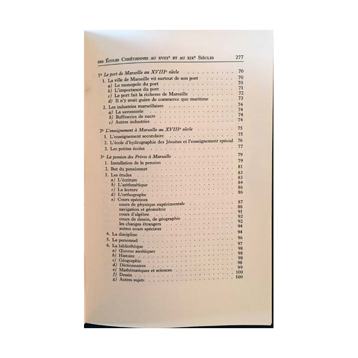 1. L'Enseignement Technique chez les Frères des Écoles Chrétiennes au XVIIIe / XIXe siècles de André Prévot