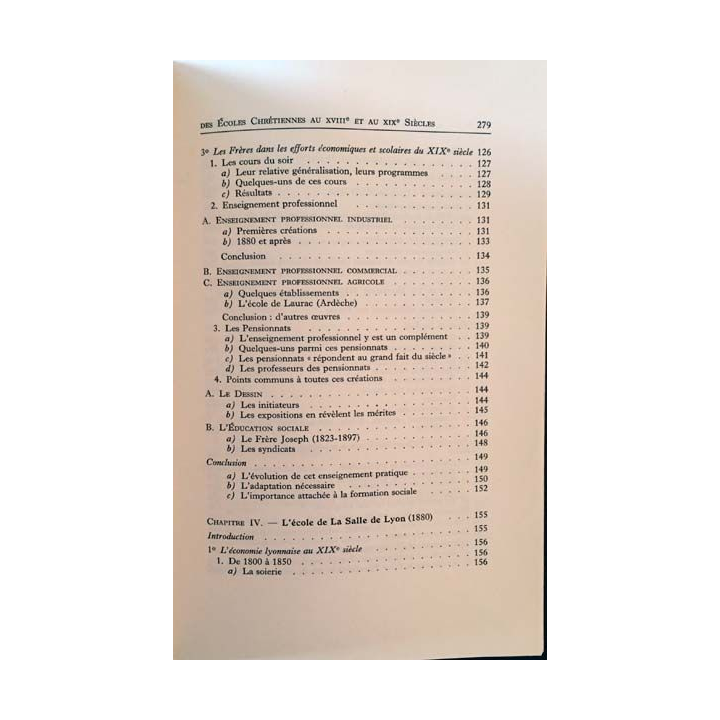 1. L'Enseignement Technique chez les Frères des Écoles Chrétiennes au XVIIIe / XIXe siècles de André Prévot