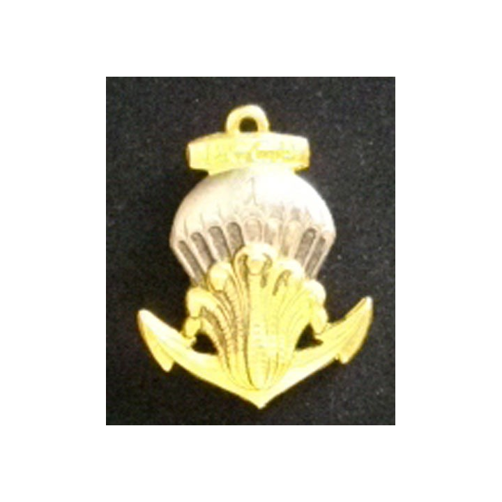 Insigne du 1° bataillon colonial de commandos parachutistes dos lisse