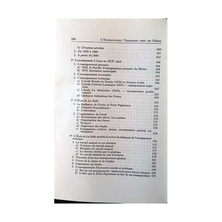 1. L'Enseignement Technique chez les Frères des Écoles Chrétiennes au XVIIIe / XIXe siècles de André Prévot