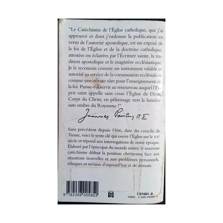 1. Catéchisme de l'Église catholique de Jean-Paul II aux éditions Mame/Plon