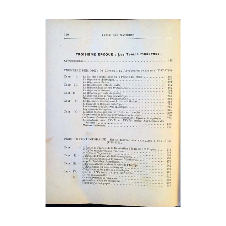 1. Histoire abrégée de l'Église - Cours moyen de l'Abbé A. Boulenger aux éditions Emmanuel Vitte 1938
